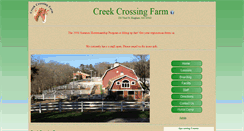 Desktop Screenshot of creekcrossingfarm.net